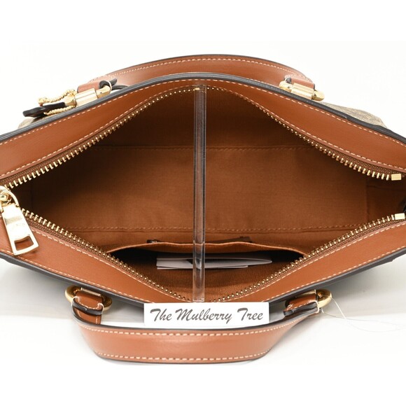 COACH ALICE Satchel Crossbody Signature Canvas Snowflake Print CF378 NWT $378 - Picture 7 of 15